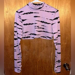Purple Tie-Dye Crop Top from H&M
